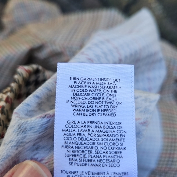 CAbi Sherlock belted trench coat houndstooth fall 2019 3734 size large - Picture 7 of 7